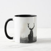 Elch-Kunst-wilde Tier-Kontrast-Kaffee-Tasse Tasse (Links)