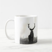 Elch-Kunst-wilde Tier-Kontrast-Kaffee-Tasse Tasse (Links)
