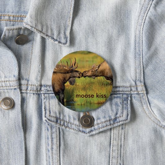 Elch-Kuss Button (Beispiel)