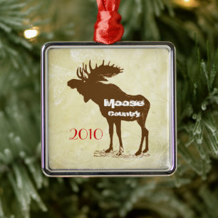 Elch-Land-Weihnachtsbaumanhänger Ornament Aus Metall