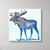 Elch Leinwanddruck (Vorderseite)