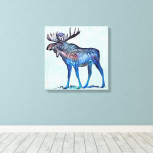 Elch Leinwanddruck
