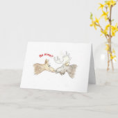 Elch Liebe Karte (Gelbe Blume)