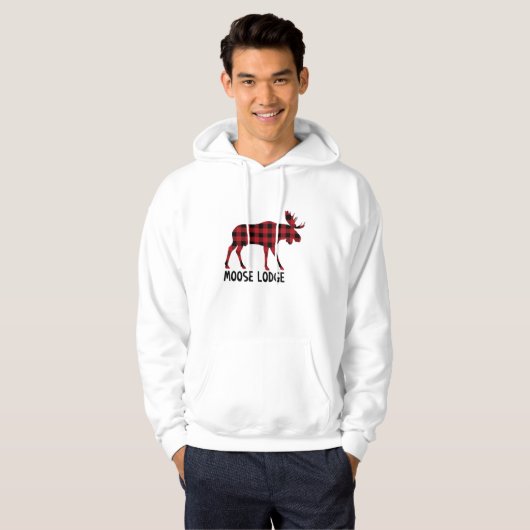 Elch Lodge Hoodie (Vorne ganz)