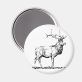 Elch Magnet (Vorderseite/Rückseite)