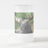 Elch Mattglas Bierglas (Mittel)