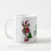 Elch mit Baum Kaffeetasse (Links)