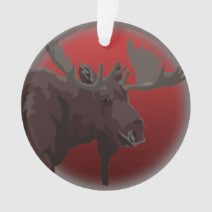 Elch-Ornamente Elch-Kunst Weihnachtsdekorationen Ornament