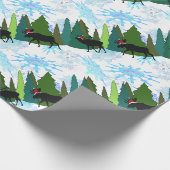 Elch Play Santa Geschenkpapier (Ecke)
