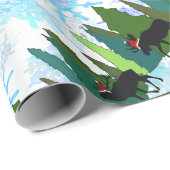 Elch Play Santa Geschenkpapier (Rolleneckpunkt)
