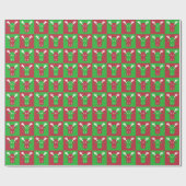 Elch-Pop-Kunstverpackungsgeschäftsbogen Geschenkpapier (Flach)