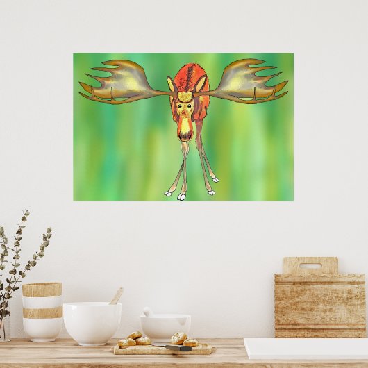Elch Poster (Küche)