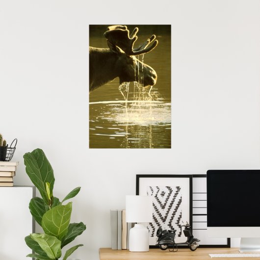 Elch Poster (Heimbüro)