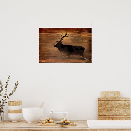 Elch Poster (Küche)
