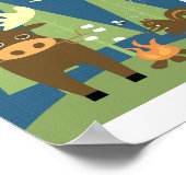 Elch Poster Druck (Ecke)