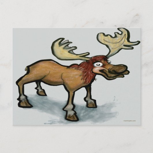 Elch Postkarte (Vorderseite)