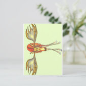 Elch Postkarte (Stehend Vorderseite)