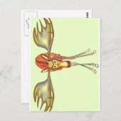 Elch Postkarte (Vorne/Hinten)