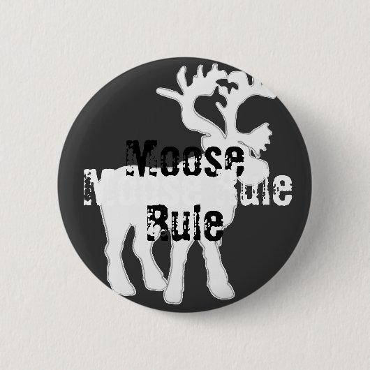 Elch-Regel-Knopf Button (Vorderseite)
