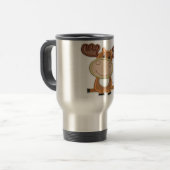 Elch-Reise-Tasse Reisebecher (Vorderseite Links)