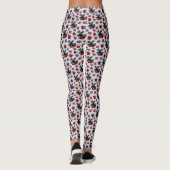 Elch Rote Ahornblätter  Leggings (Rückseite)
