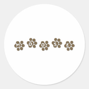 Elch Runder Aufkleber