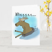 Elch-Schnee-Schläuche Karte (Gelbe Blume)