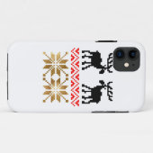 Elch Schwarz Rot Gold Deutschland iphone hülle (Rückseite (Horizontal))