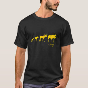 Elch Schweden Elch Evolution Elch Familie T-Shirt