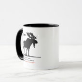 Elch, seine Was zum Abendessen Tasse (Vorderseite Links)