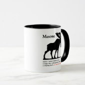 Elch, seine Was zum Abendessen Tasse (VorderseiteRechts)