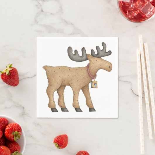 Elch Serviette (Beispiel)