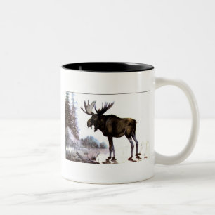 Elch-Shirts und Geschenke 111 Zweifarbige Tasse