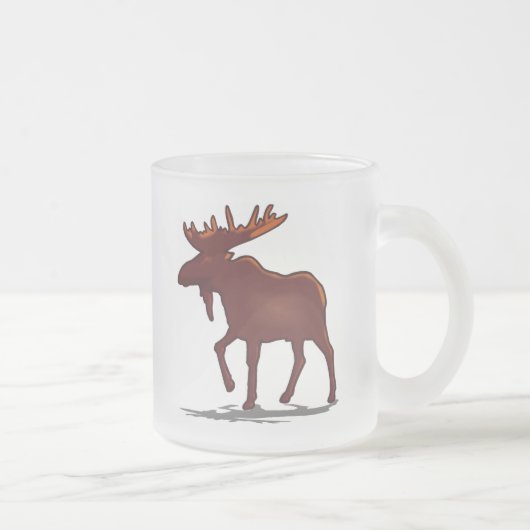 Elch-Shirts und Geschenke 129 Mattglastasse (Rechts)
