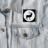 Elch-Silhouette Button (Beispiel)