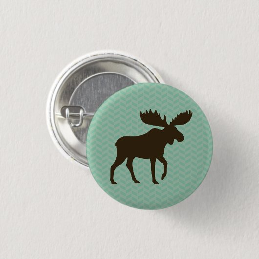 Elch-Silhouette Button (Vorne & Hinten)
