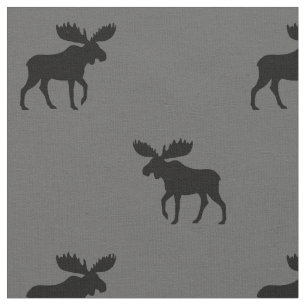 Elch-Silhouette-Muster Stoff