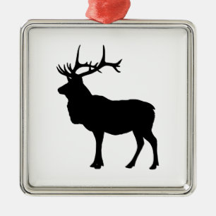 Elch-Silhouette Ornament Aus Metall