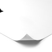 Elch-Silhouette Poster (Ecke)