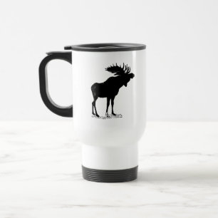 Elch-Silhouette Reisebecher