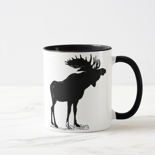 Elch-Silhouette Tasse (Rechts)