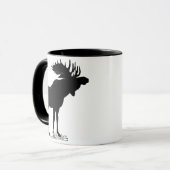 Elch-Silhouette Tasse (Vorderseite Links)