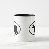 Elch-Silhouette Tasse (Zentrum)