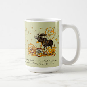 Elch Stein-Walden, Henry David Thoreau Zitat Kaffeetasse