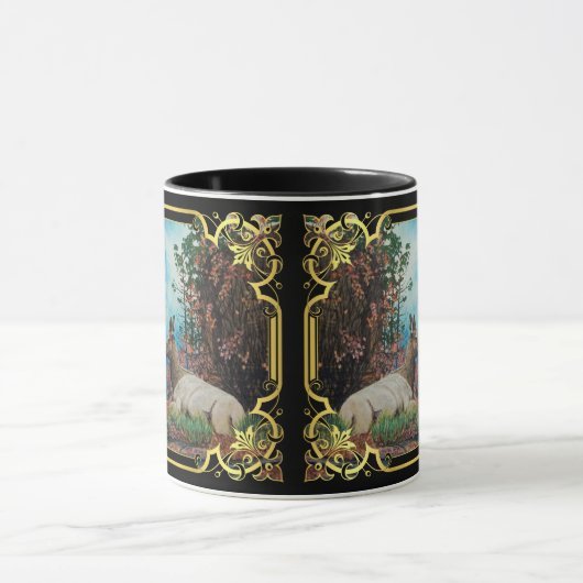 Elch, Stier und Kuh in der Tasse Montana (Zentrum)