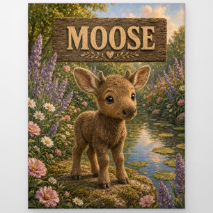 Elch Süßes Baby-Geschichtenbuch-Nursery-Tier Postkarte