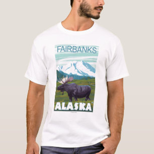 Elch-Szene - Fairbanks, Alaska T-Shirt