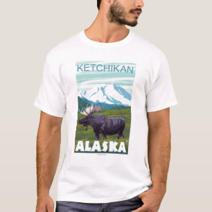Elch-Szene - Ketchikan, Alaska T-Shirt