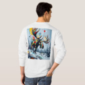 Elch-T-Shirt T-Shirt (Schwarz voll)