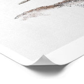 Elch Tinte und Wasserfarbe Poster (Ecke)